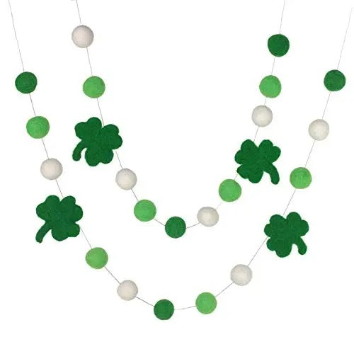 St Patrick's Day Shamrock Felt Garland