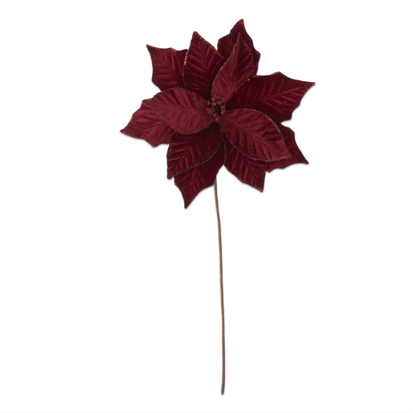 Red poinsettia Stem, 20"