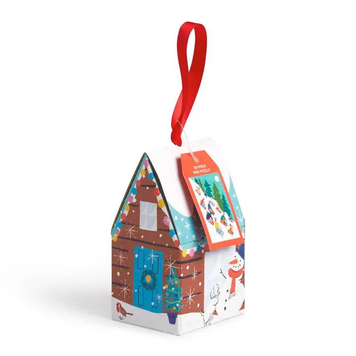 Winter Sledding 130 Piece Puzzle Ornament