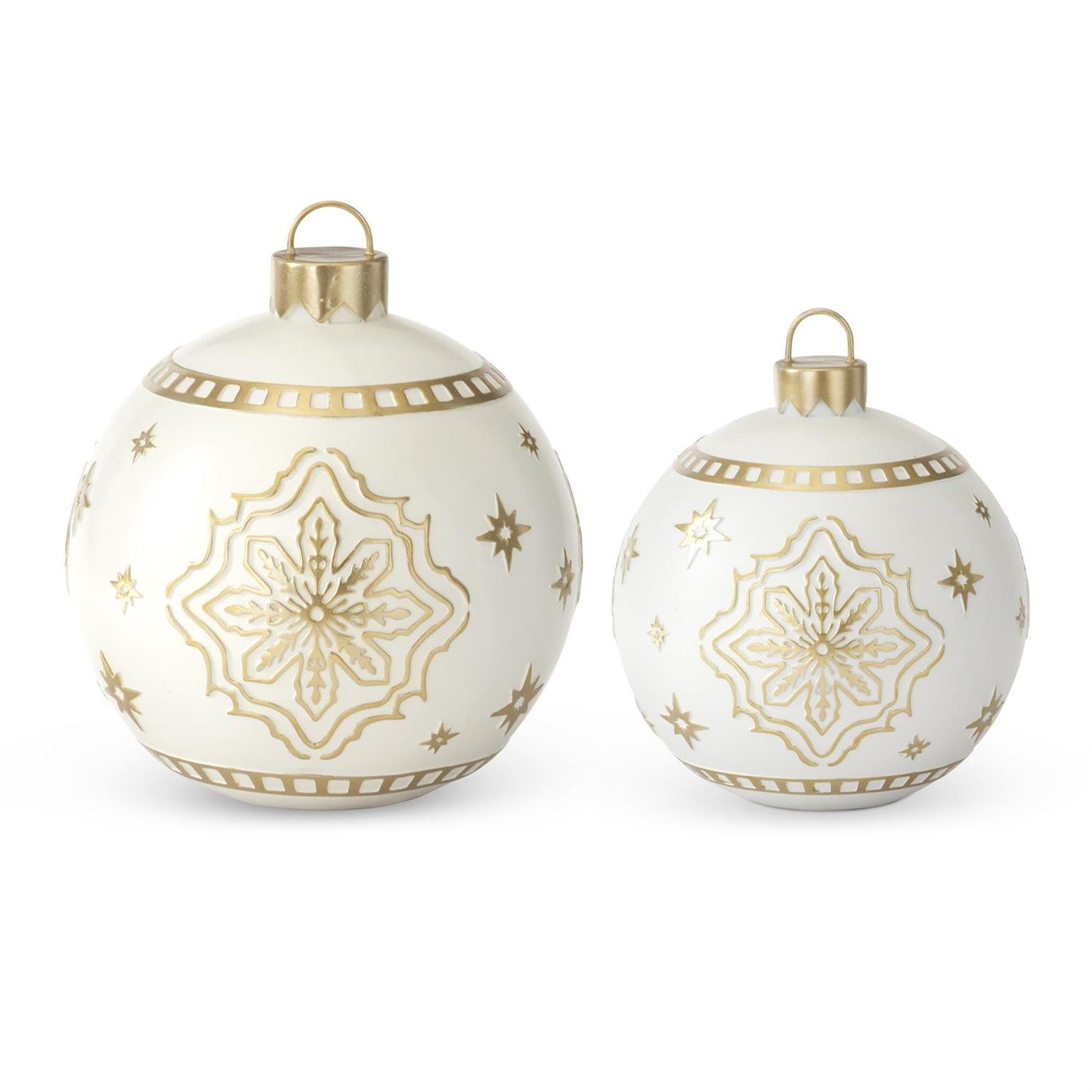 White & Gold Decorative Ornament -POWELL PICK-UP