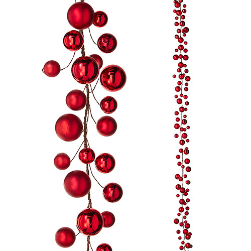 Red Ball Garland, 6'