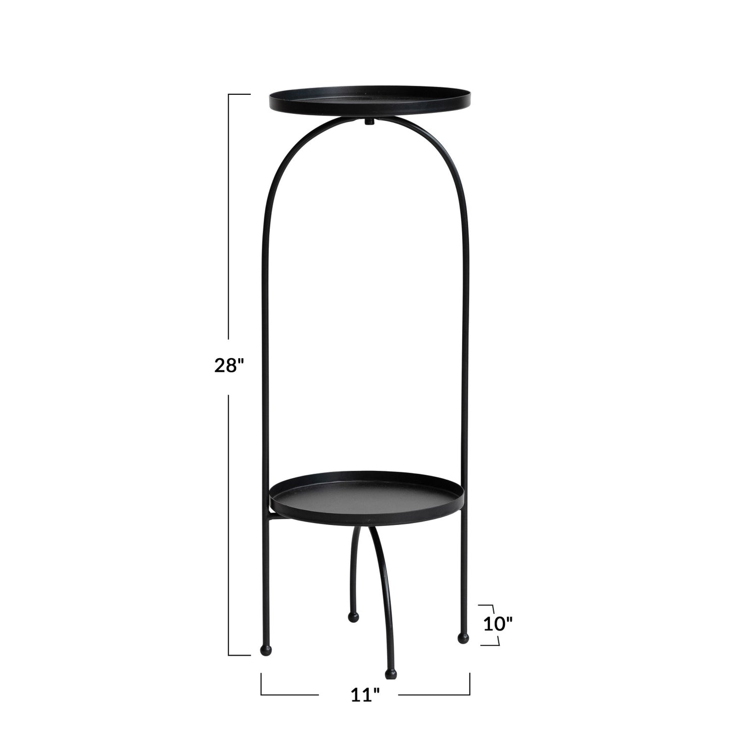 Metal Table/Plant Stand, Black -POWELL PICK-UP