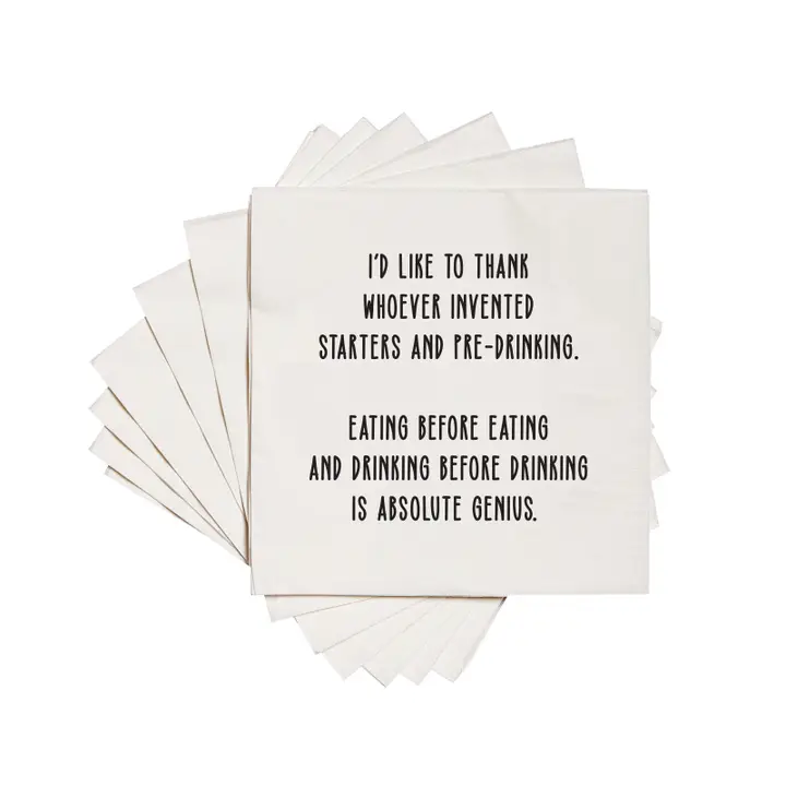 Starters and Pre-Drinking - Cocktail Napkins