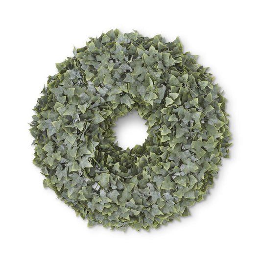 Real Touch Powdered English Ivy Wreath, 22" -POWELL PICK-UP ONLY
