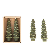 Tree Shaped Taper Candles, Set of 2