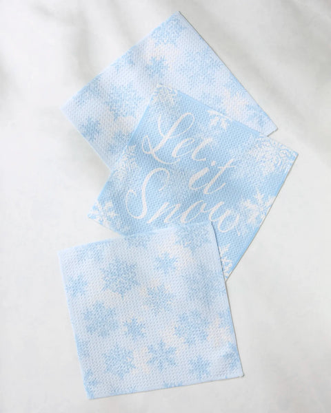 Snow Frostin dishcloth set