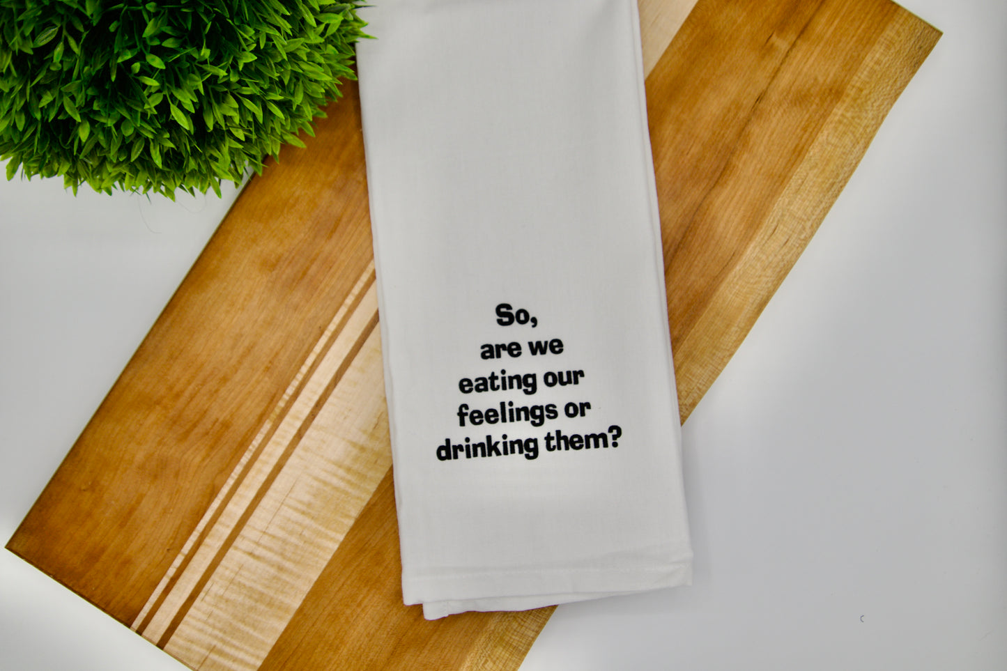 Eating Our Feelings - Snarky Hand Towel