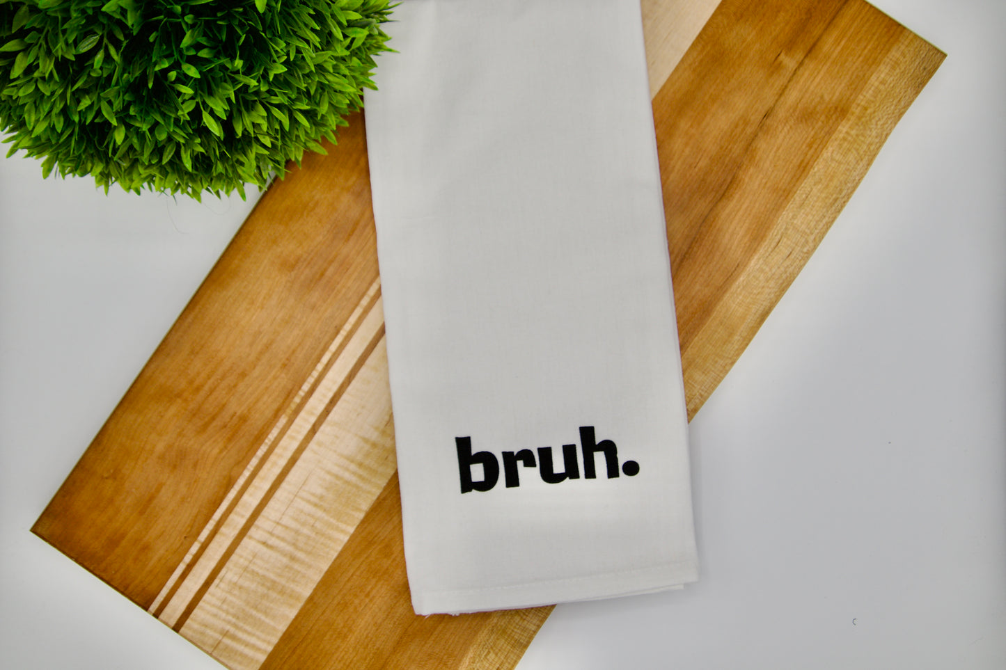 bruh. - Snarky Hand Towel
