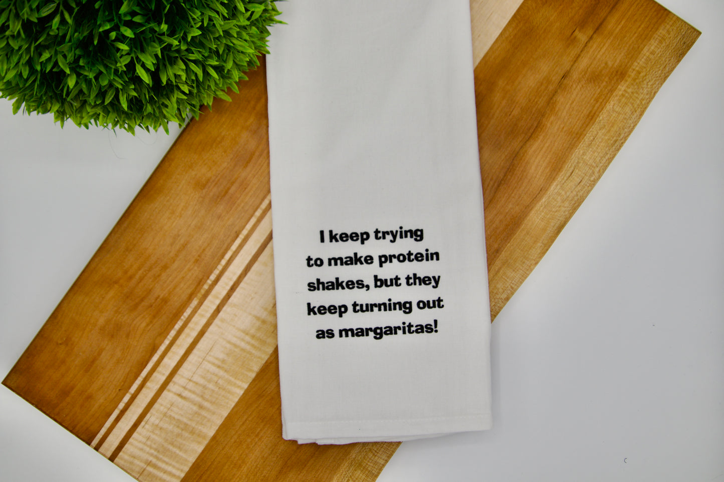 Protein Shakes Margaritas - Snarky Hand Towel
