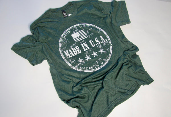 Made in USA T-Shirt, Forest Green