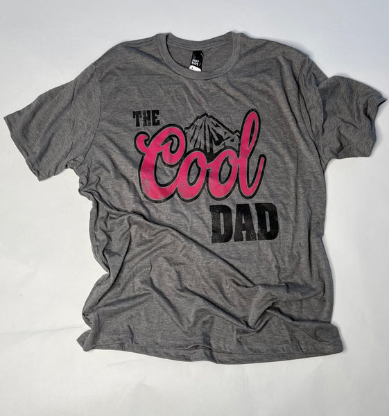 The Cool Dad on Gray Frost T-shirt