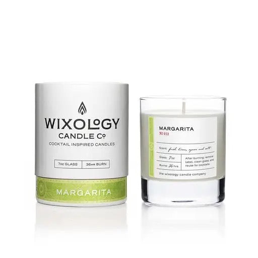 Margarita Cocktail Candle in Reusable 7oz Rocks Glass