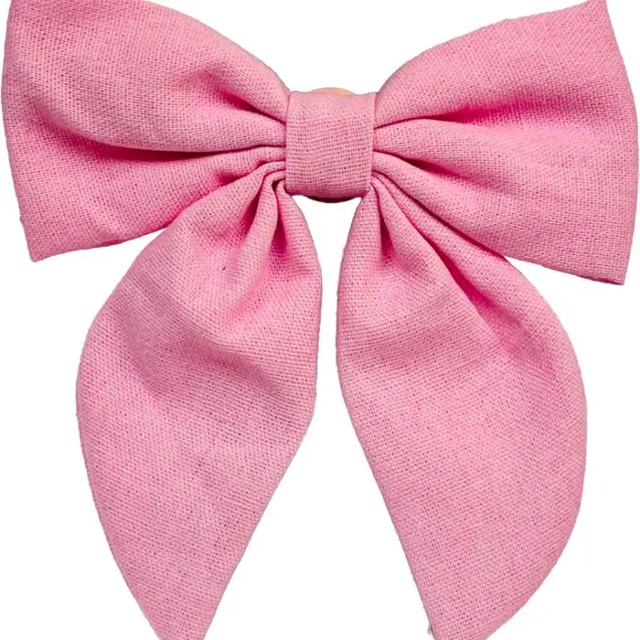 Beau Bottles Blush Pink Linen Bottle Bow