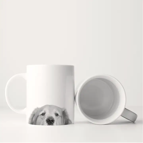 Peeking Golden Retriever Mug