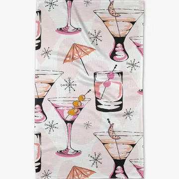 Cocktail Hour Kitchen Tea Towel