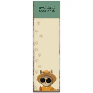 Avoiding This Shit - Magnetic List Pad