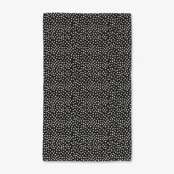 Dotty Black Luxe Hand Towel