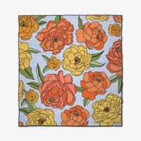 Summer Flowers Beach Blanket