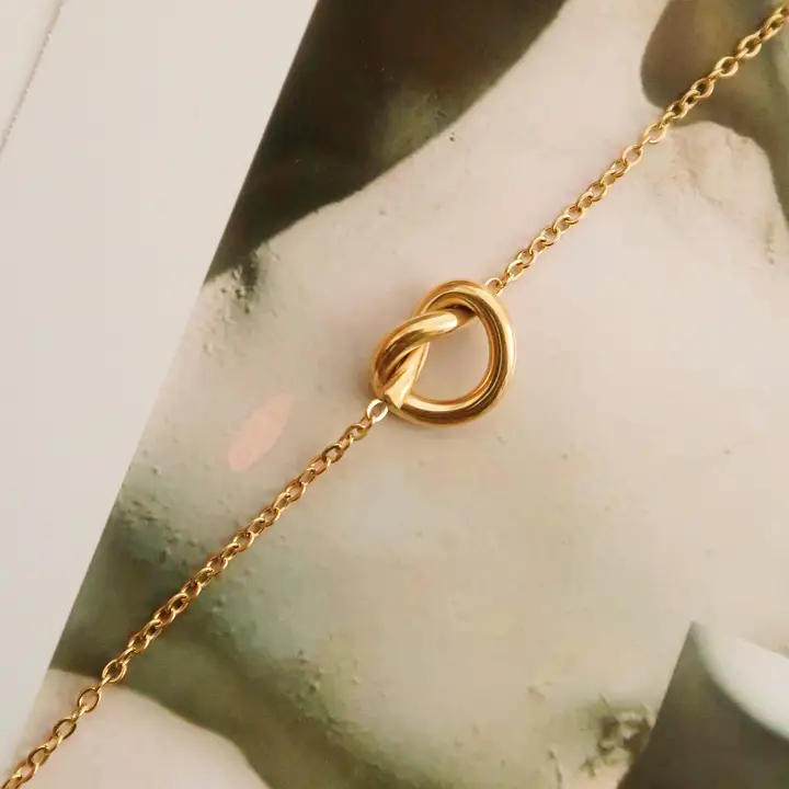 Aimee 18K Gold Petite Heart Non-Tarnish Necklace