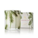 Thymes Frasier Fir Poured Candle, Pine Needle Design