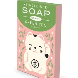 Single Use Soap Sheets, Green Tea