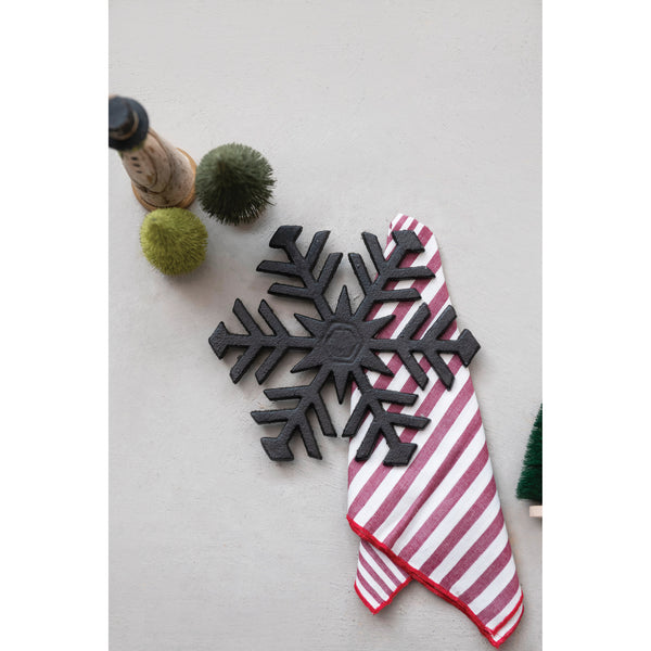 Snowflake Trivet, Cast Iron