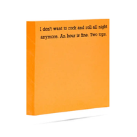 I Don't Want To Rock and Roll All Night | Funny Sticky Note Pads