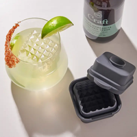 Cocktail Art Ice Cube Silicone Ice Tray - Single Mold Prism