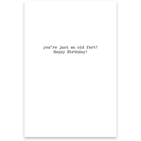 Old Fart Greeting Card