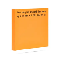 How Many Fun Size Candy Bars in A Full Size | Funny Sticky Note Pads