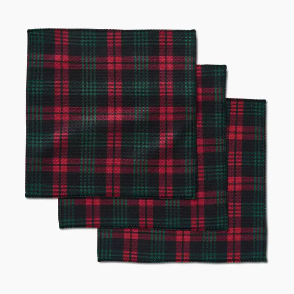 Very Merry Plaid Dishcloth Set