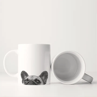 Peeking Frenchie Mug