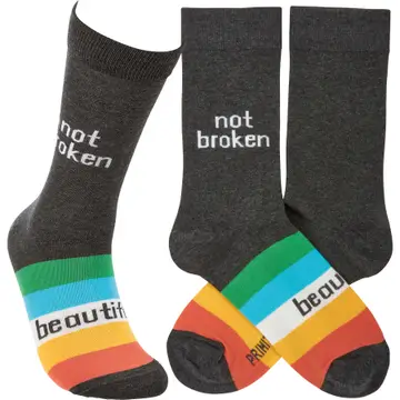 Not Broken Beautiful Socks