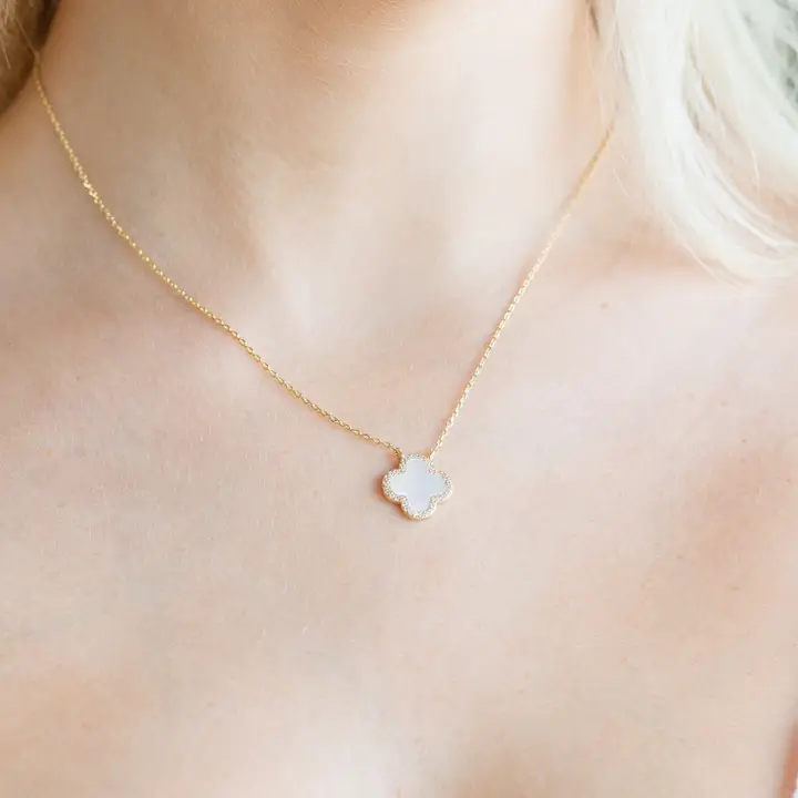 Shell Quatrefoil Necklace