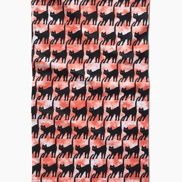 Halloween Cats Tea Towel