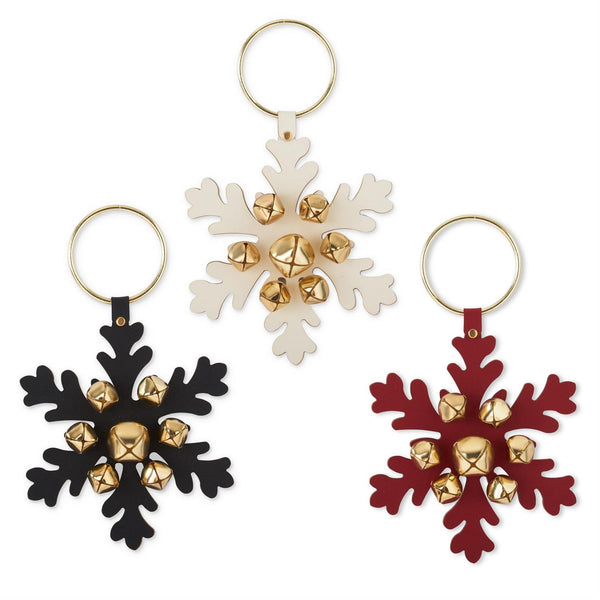 Snowflake Hanger w/ Bells, 11.5"