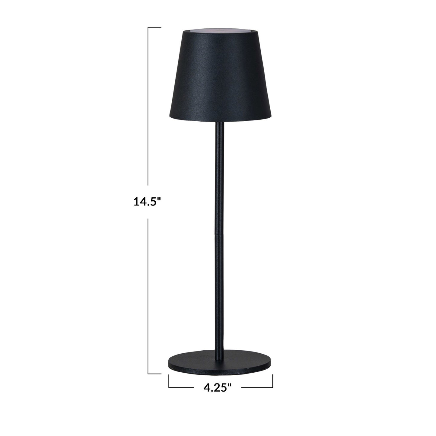 Metal LED Rechargeable Table Lamp w/ Touch Sensor