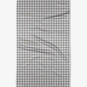 Grid Fall Kitchen Tea Towel