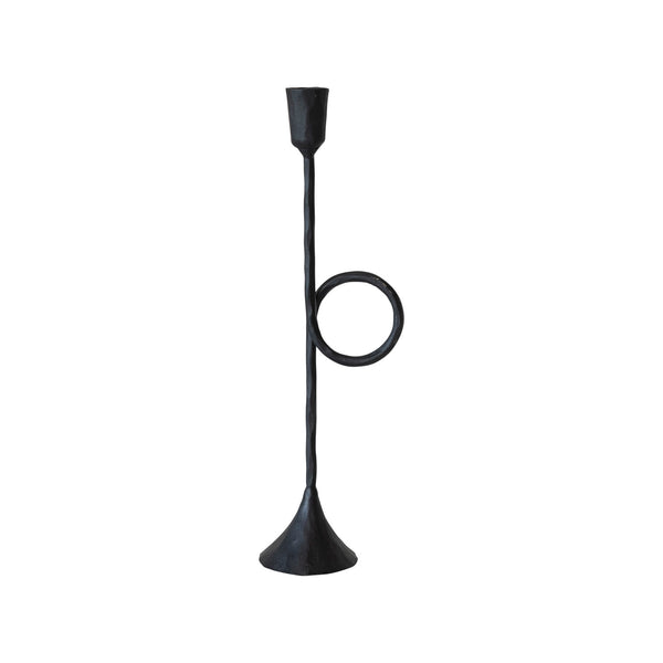 Hand-Forged Cast Iron Taper Holder w/ Handle