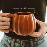 Pumpkin Coffee Mug, Cream