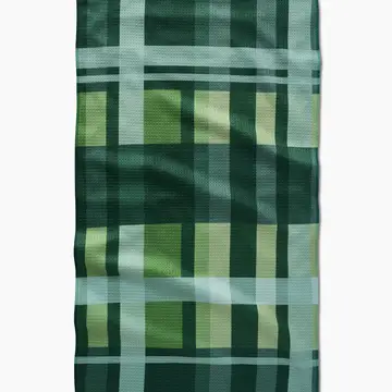 Shamrock Plaid Kitchen Tea Towel