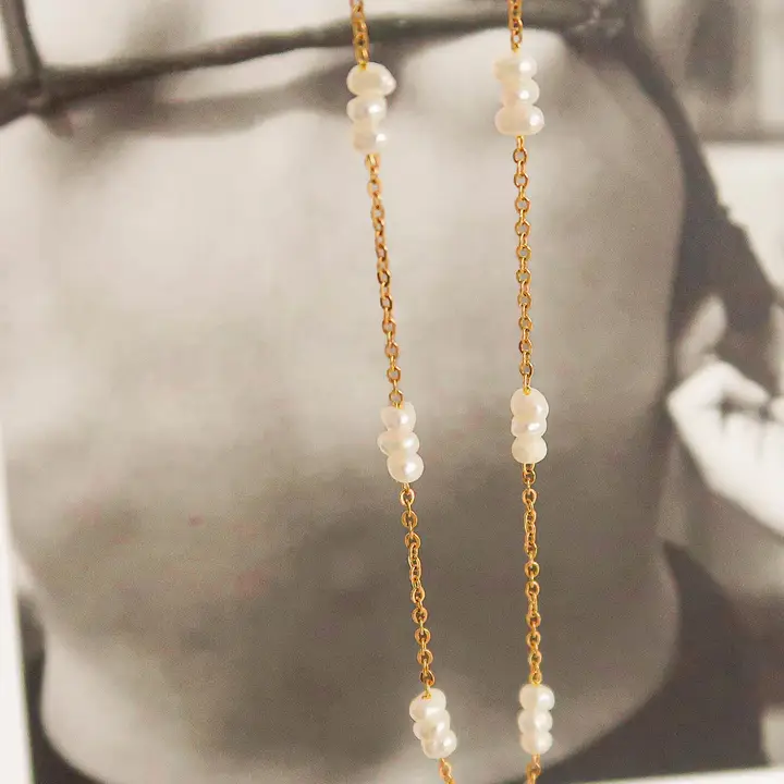 18K Non-Tarnish Petite Pearl Chokers