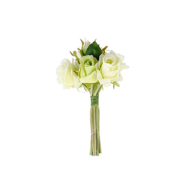 Green Rose Bundle, 6 blooms & 6 buds, 11"