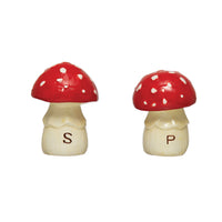 Set of Mushroom Salt and Pepper