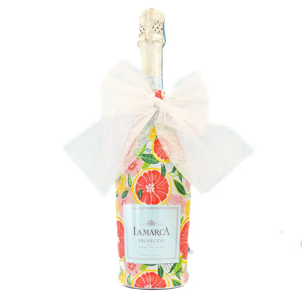 Beau Bottles white tulle Bottle Bow