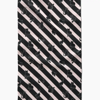 Striped Black Cats Tea Towel