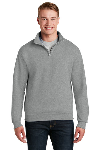 Jerzees - NuBlend 1/4 Zip Cadet Collar Sweatshirt, Oxford