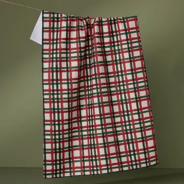 holiday charm tea towel