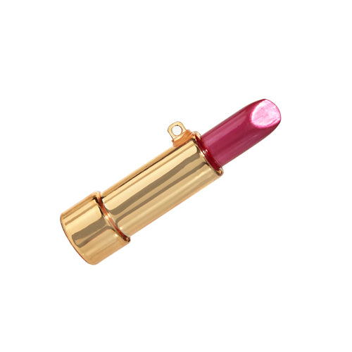 Pink Lipstick Ornament, 3.5"