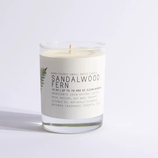 Sandalwood Fern Candle, 13oz